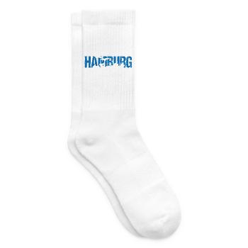 Hamburg das Tor zur Welt - Tennissocken - Weiß - Rechts