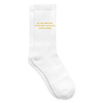 Be the shooting star that you have always been - Chaussettes de tennis - blanc - Droite