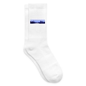 Zürich City - Skyline - Stadt - Design - Züri Love - Tennissocken - Weiß - Rechts