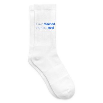 Abstraktes Kontrastmuster zur Selbstdarstellung - Tennissocken - Weiß - Rechts