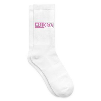 MALLorca im Kasten (pink) - Tennissocken - Weiß - Rechts