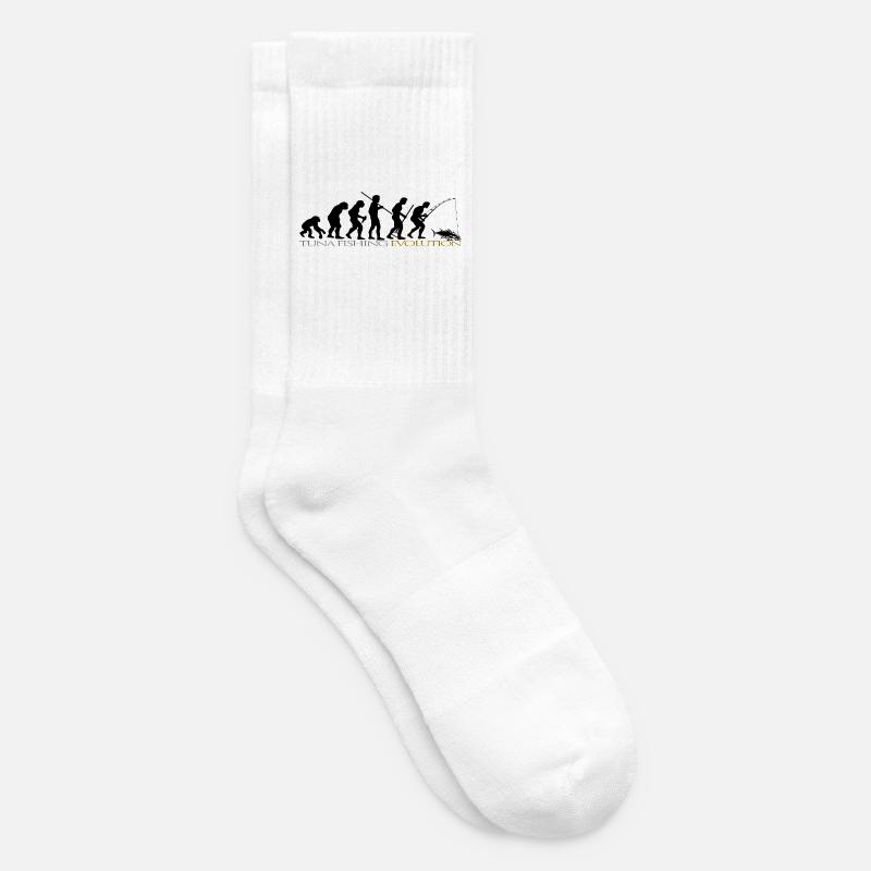 ÉVOLUTION DE LA PÊCHE - Chaussettes de tennis - blanc