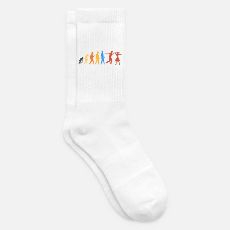 Danse Swing - Le plus haut niveau d’évolution - Chaussettes de tennis - blanc