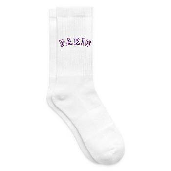 Paris Fondé en 1996 - Chaussettes de tennis - blanc - Droite