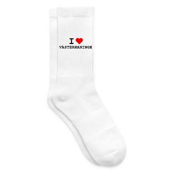 I love Västerhaninge - Ich liebe Västerhaninge  - Tennissocken - Weiß - Rechts