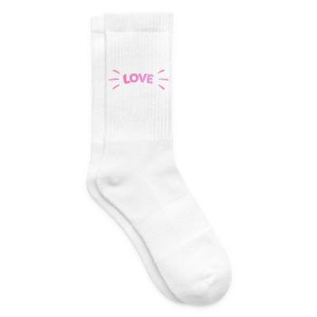 Love Pink Luminous - Tennissocken - Weiß - Rechts