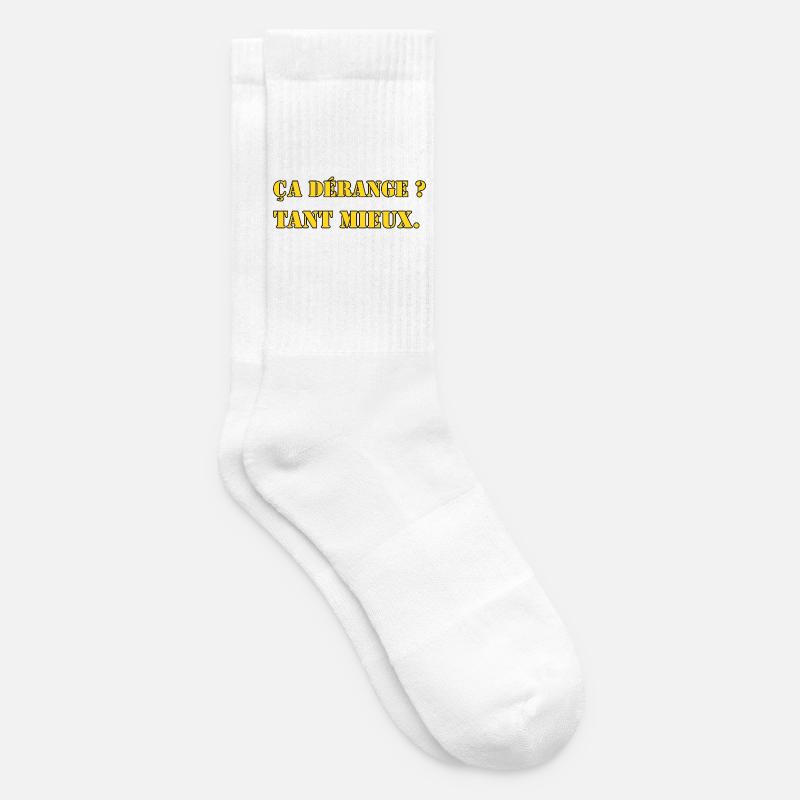DOES IT DISTURB? GOOD. - Tennis socks - white