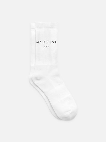 Manifest 777 Schwarz - Tennissocken - Weiß
