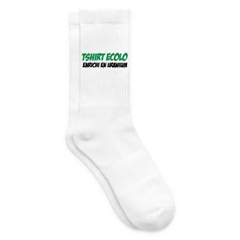 Ecolo Enrichi Uranium Humour Noir - Chaussettes de tennis - blanc - Droite