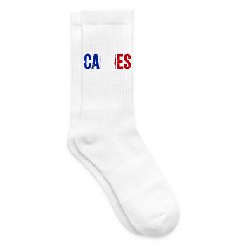 Cannes, France - Chaussettes de tennis - blanc - Droite