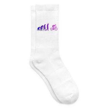 Geschenkidee für einen Roadbike mit Roadbike - Tennissocken - Weiß - Rechts