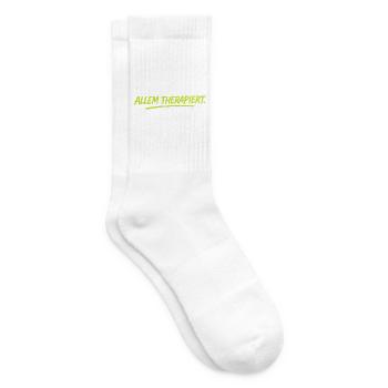 Nicht fertig mit allem therapiert - Tennissocken - Weiß - Rechts