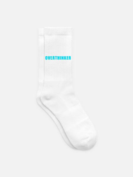 Certified Overthinker Shirt - lustig Geschenk - Tennissocken - Weiß