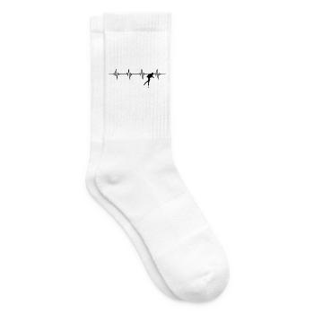 battement de coeur plongeur plongée diver - Chaussettes de tennis - blanc - Droite