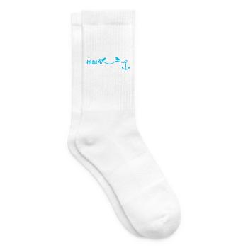 Moin, Möwen und Anker - Tennissocken - Weiß - Rechts