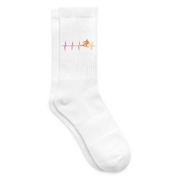Snowboarden herzschlag snowboard - Tennissocken - Weiß - Rechts
