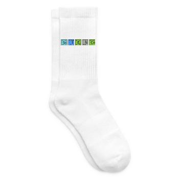 Science Motiv Nerd Humor - Tennissocken - Weiß - Rechts