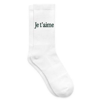 ICH LIEBE DICH. VALENTINSTAG. HERZ. ICH LIEBE DICH - Tennissocken - Weiß - Rechts