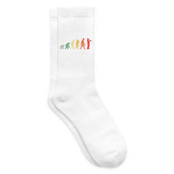 Klarinette Evolution für Klarinettisten Musiker - Tennissocken - Weiß - Rechts
