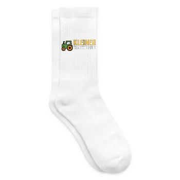 Kleiner Traktorheld – Kinder T‑Shirt Geschenkidee - Tennissocken - Weiß - Rechts