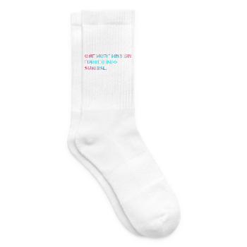 One More Mission Gamer Spruch - Tennissocken - Weiß - Rechts