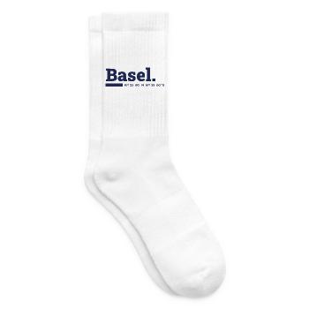 Basel Koordinaten - Tennissocken - Weiß - Rechts