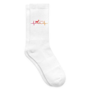 ziegen herzschlag t-shirt ziege - Tennissocken - Weiß - Rechts