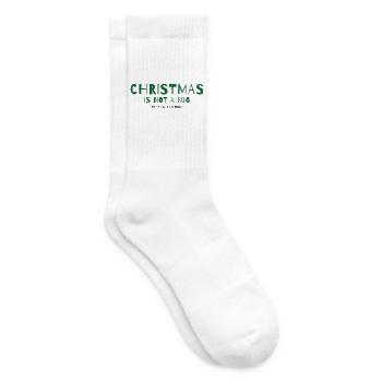 Christmas Is Not a Bug – It's a Feature - Tennissocken - Weiß - Rechts