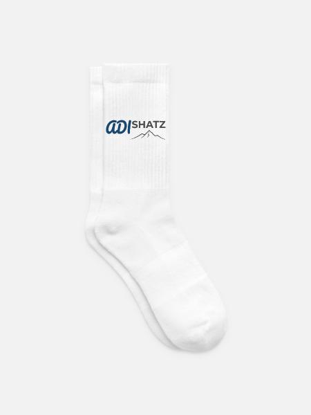 Geometrischer Blitzberg - Tennissocken - Weiß