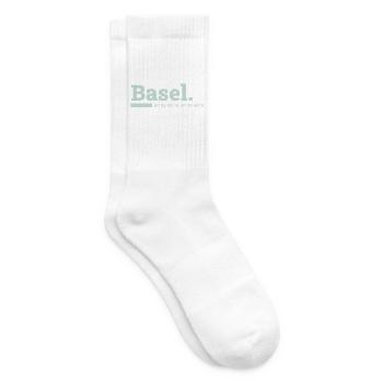 Basel Koordinaten - Tennissocken - Weiß - Rechts