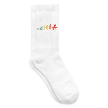 DJ Evolution Deejay Disc-Jockey Mischpult + Venyl - Tennissocken - Weiß - Rechts