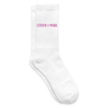 Citoyen du Monde – Globaler Bürger - Tennissocken - Weiß - Rechts