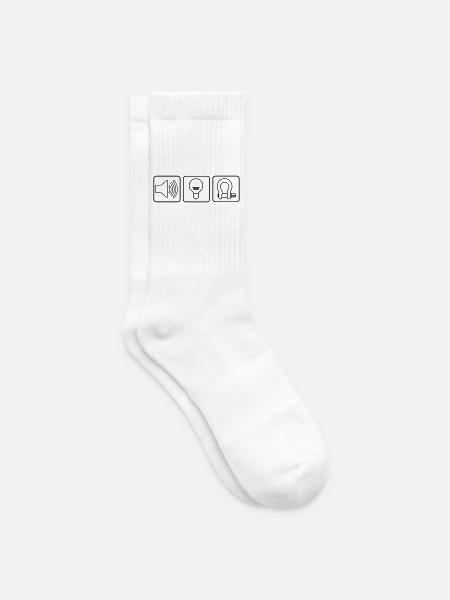 Sound Light Rigging Logo - Tennissocken - Weiß