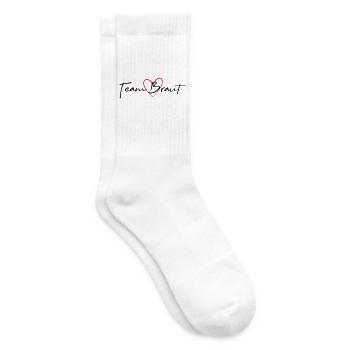 Équipe mariée coeur enterrement de vie de garçon - Chaussettes de tennis - blanc - Droite