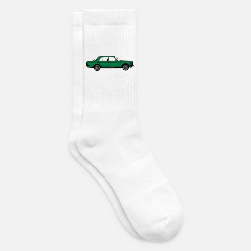 MB W123 ,Youngtimer ,Oldtimer, seitlich ..(25) - Tennissocken - Weiß