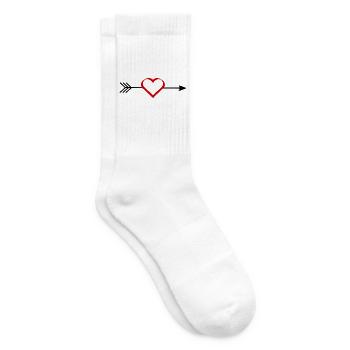 Valentinstag Geschenk Valentinstag - Tennissocken - Weiß - Rechts
