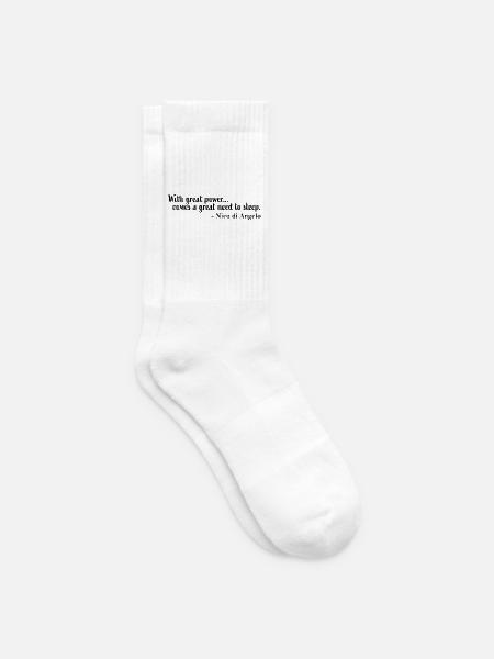 Nico di Angelo quote - Tennis socks - white