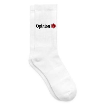 Opinion Power Button Design - Tennis socks - white - Right