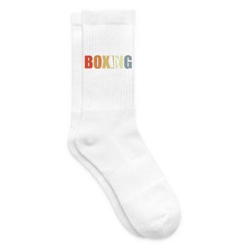 Boxing Vintage Look - Tennis socks - white - Right