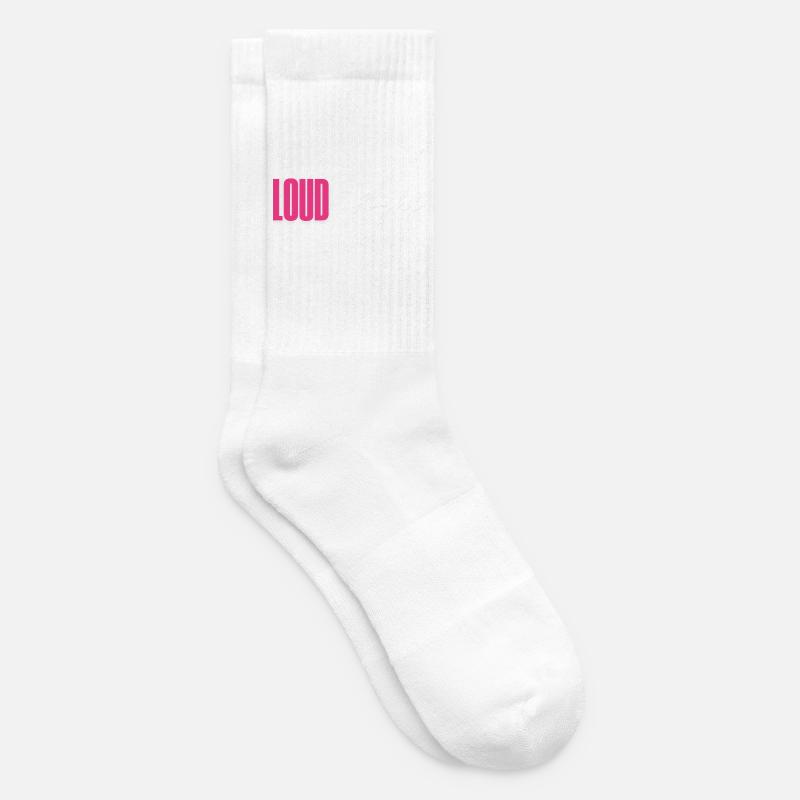 Loud does not equal right - Tennis socks - white