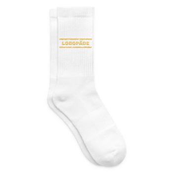 Geschenk für Logopaede - Tennissocken - Weiß - Rechts