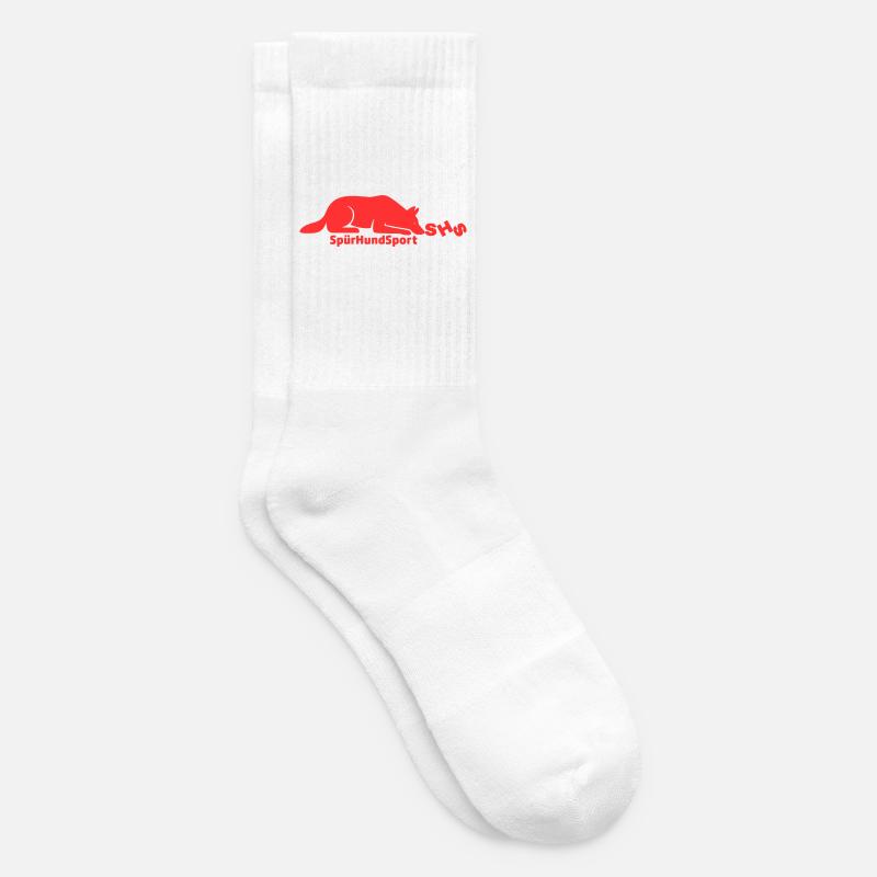Logo SHS rouge - Chaussettes de tennis - blanc