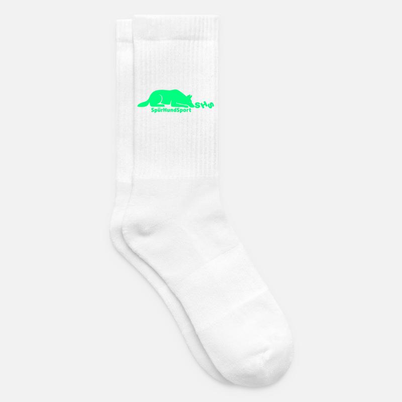 Logo SHS vert - Chaussettes de tennis - blanc