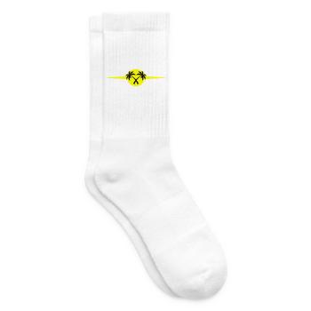 Palm Trees Beach Icon - Tennis socks - white - Right