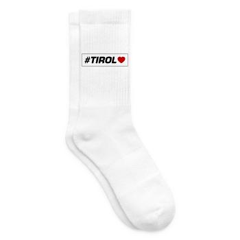 Tirol Hashtag Herz - Tennissocken - Weiß - Rechts