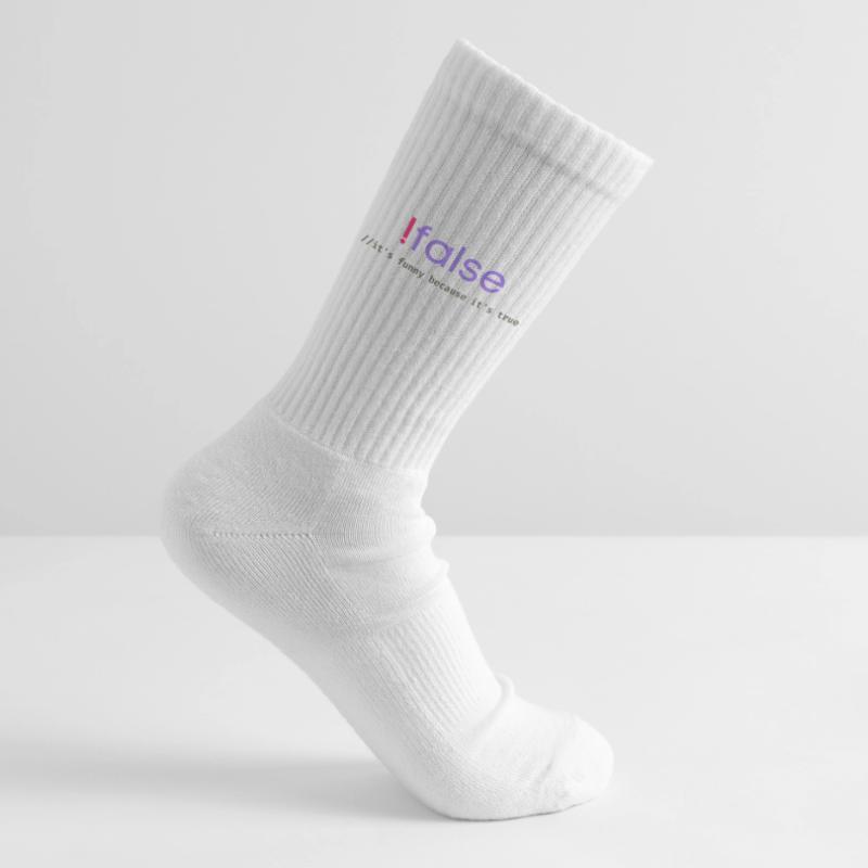 Ifalse Funny Coder Programming Pun Tennis socks