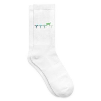 Kuhherzschlag Kühe Bauer - Tennissocken - Weiß - Rechts