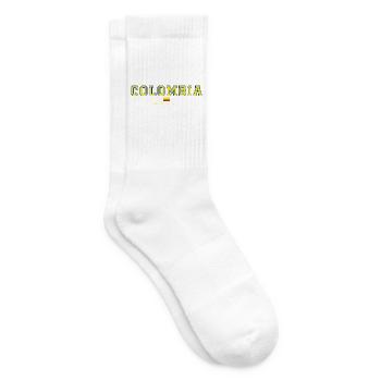 Kolumbien College-Style Flaggenlook - Tennissocken - Weiß - Rechts
