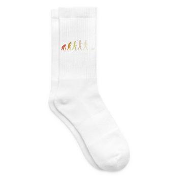 Chihuahua-Entwicklung Lustiges Chihuahua-Hundegeschenk - Tennissocken - Weiß - Rechts