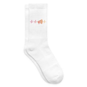 Pizza Sunset Heartbeat of Pizza - Tennis socks - white - Right
